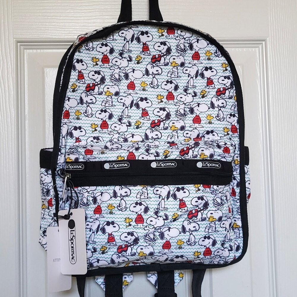 Lesportsac Snoopy Peanuts Woodstock Joe Cool Small Backpack Cute Cartoon Gift